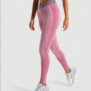 Gymshark Flex Leggings - Dusky Pink Marl/Charcoal